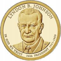 1 dolar (2015) Prezydenci USA - Lyndon B. Johnson Mennica Philadelphia