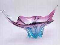 Duża patera, barwne szkło Murano, Włochy; 1822