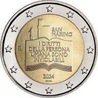 San Marino 2 euro 2024 - Deklaracja Praw Obywatelskich