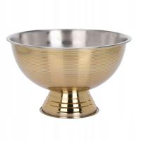 Misa na nóżce złota ze stali 39,5 cm COOLER POJEMNIK DO CHŁODZENIA złoty