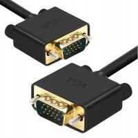 Золотой кабель VGA для монитора D-SUB Full HD медь 2M