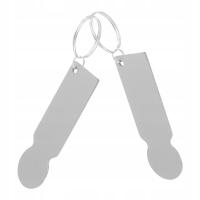 2 Sztuk Srebrny Wózek Na Zakupy Ze Stali Nierdzewnej Breloki Na Żetony