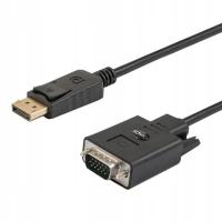 SAVIO Kabel DisplayPort (M) - VGA (M) 1,8m, CL-92