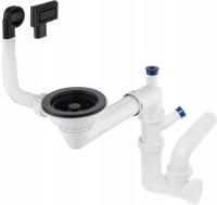 DEANTE СИФОН ДЛЯ РАКОВИНЫ 1 ОТСЕК ЧЕРНЫЙ МАТОВЫЙ КОМПАКТНЫЙ РЕГУЛИРУЕМЫЙ