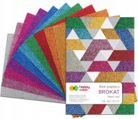 Happy Color block бумага с блестками A4 150 г 10 листов
