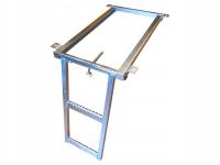 Лестница 2-ступенчатая оцинкованная складная под пол