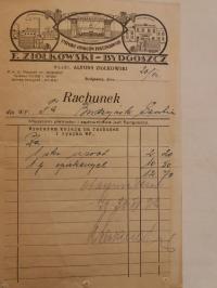 Firma F Ziółkowski Bydgoszcz, rach. ozdobny ok 1930