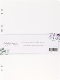 Karty wkład do albumu do wklejania 24x32 białe