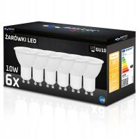 6x Żarówka LED GU10 10W biały neutralny 4000K MOCNA NIEMRUGAJĄCA PREMIUM