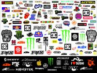 Naklejki na rower Oracal wielokolorowe odporne na warunki atmosferyczne