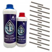 Набор для ремонта бетона эпоксидная смола 1 кг 20 шт. Скобы