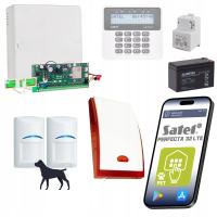 ZESTAW ALARMOWY DO DOMU Z APLIKACJĄ ALARM SATEL 2 x CZUJNIK PET BOSCH LTE