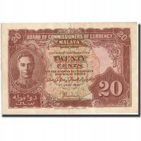 Banknot, MALEZJA, 20 Cents, 1941, 1941-07-01, KM:9