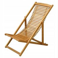 LEŻAK BLOOMA SKŁADANY DREWNIANY