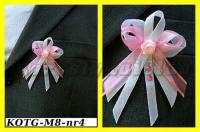 Kotylion dla Gości z dżetami różowy - KOTG-M8-NR04