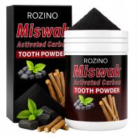 Proszek Wybielający Do Zębów Miswak Z Węglem Aktywnym Mietowy Higiena 80g