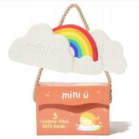 Mini-u Kule Tęczowe chmurki do kąpieli dla dzieci 130 g 3 szt