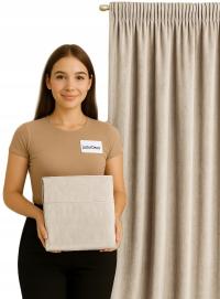 Готовые велюровые шторы VELVET 140X270 на ленте зубчики разных цветов