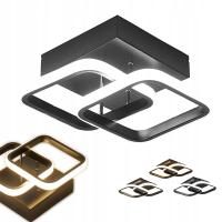 LAMPA SUFITOWA KWADRATOWA WISZĄCA PLAFON LED ŻYRANDOL 22W REGULACJA 6500K