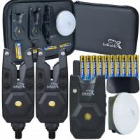 НАБОР РЫБОЛОВНЫХ СИГНАЛИЗАТОРОВ С ЦЕНТРАЛЬНЫМ БЛОКОМ 2 1 ЛАМПА ЧЕХОЛ ХОККАЙДО