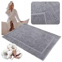 Коврик для ванной комнаты, гостиничное полотенце, коврик для ног, 100% хлопок, серый, 50x70 см