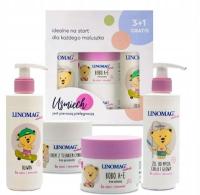 LINOMAG набор для новорожденных крем гель оливковый 3 1