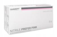 Rękawiczki nitrylowe M różowe 100szt medaSEPT prefer pink