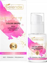 BIELENDA BOOST ME UP COLOR DROPS BAZA UPIĘKSZAJĄCA DO TWARZY 3W1 RÓŻ