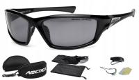 Okulary przeciwsłoneczne Arctica sportowe czarne polaryzacyjne UV-400