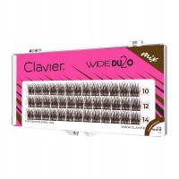 Пучки ресниц Clavier WIDE Du2o Mini Stripes Mix 10/12/14 mm Brown Brown