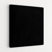 PANEL TAPICEROWANY WEZGŁOWIE NA ŚCIANĘ 40x40 cm CZARNY WELUR DEKORACYJNY