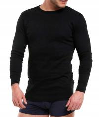 Podkoszulek męski długi rękaw bawełna czarny