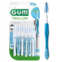 Szczoteczki międzyzębowe GUM TRAV-LER 1,6mm czyszczenie zęby kamień 6szt