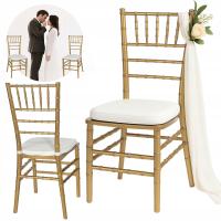 Свадебный банкетный стул CHIAVARI PP Tiffany золотая подушка