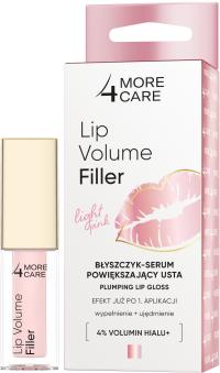 MORE4CARE Lip Volume Filler блеск для губ-сыворотка для увеличения губ light pink