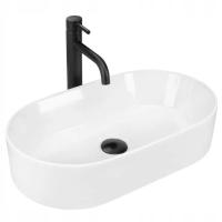 Umywalka ceramiczna nablatowa REA LAYLA 50 biała