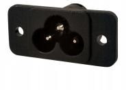 Gniazdo zasilające koniczynka montaż obudowy (0830)