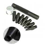 Wybijaki Wycinaki Dziurkacze do Skóry, Gumy, Tworzyw - 7 końcówek 2-5 mm