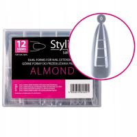 Claresa Stylistic Górne Formy Do Paznokci Dual Form - Almond Migdał 120 szt