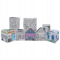 Картонные домики город игрушка для детей творческий набор