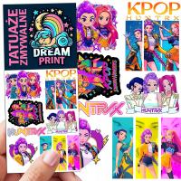 ДЕТСКИЕ МОЮЩИЕСЯ ТАТУИРОВКИ K-POP ОХОТНИЦЫ НА ДЕМОНОВ HUNTRIX DESIGNS