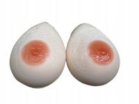 24.05.B19 silikonowe piersi roz S – forma kropli wody