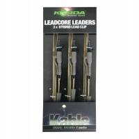 Korda Leadcore Leader Hybrid Lead Clip Gravel 1 m - leadcore