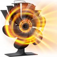 WENTYLATOR KOMINKOWY TERMOELEKTRYCZNY CICHY ZASILANY CIEPŁEM WIATRAK CZARNY