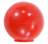 Gałka na dźwignię czerwona, okrągła, fi-40 mm, gwint metryczny M10 Solus