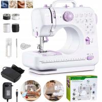 Maszyna do Szycia Przenośna Z Pedałem + Zestaw Krawiecki