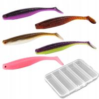 Zestaw Shadteez 10cm 10szt +pudełko, Naturalny Blask, okoń szczupak sandacz