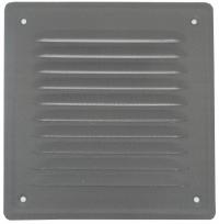 KRATKA WENTYLACYJNA14X14SIATKA JASNY SZARY METAL