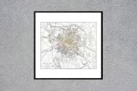 Вроцлав этапы расширения города Карта 1910 60x50