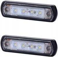 BUL BARS 2 x 4 SMD LED białe światło ograniczające światło boczne 12 V 24 V